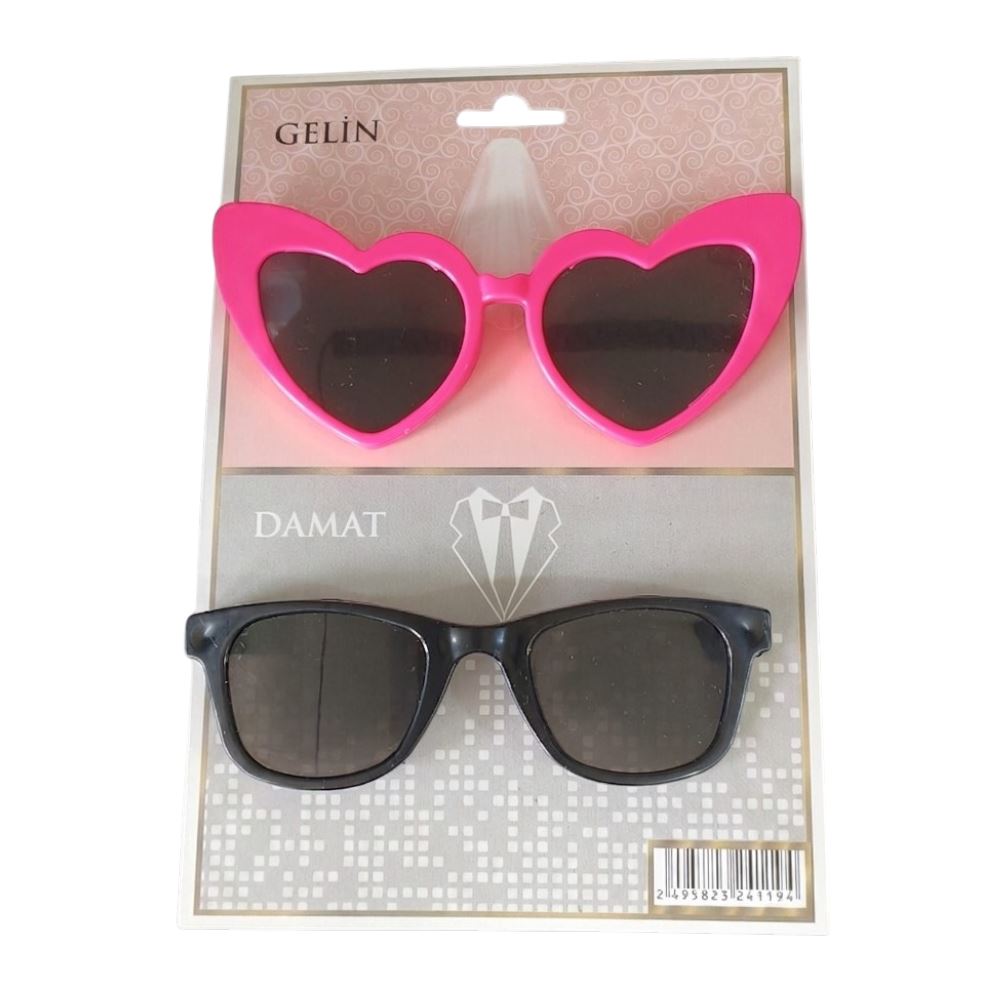 GELİN & DAMAT GÖZLÜK SET FUŞYA