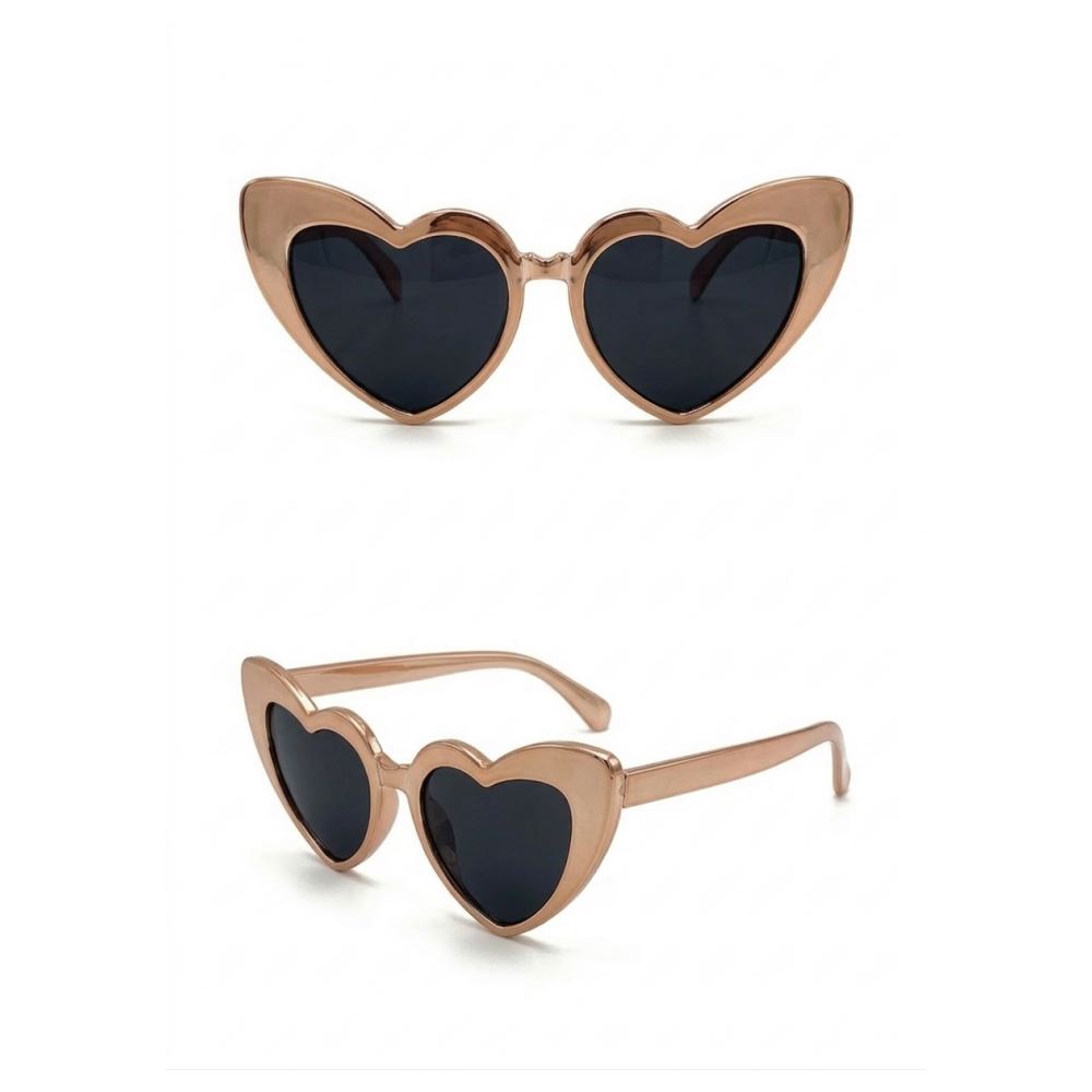 GELİN KALP GÖZLÜK ROSE GOLD