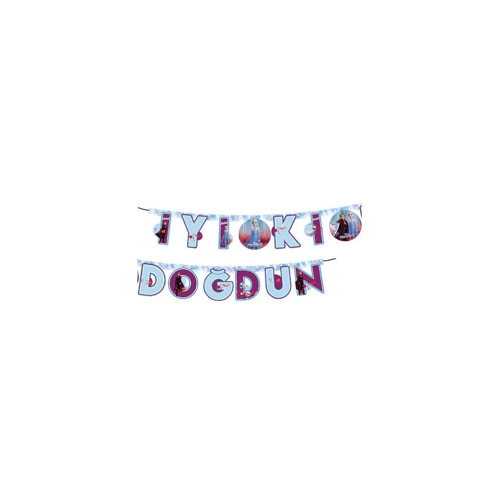 FROZEN 2 BANNER İYİKİ DOĞDUN YAZI PK:1 SET- KL:144