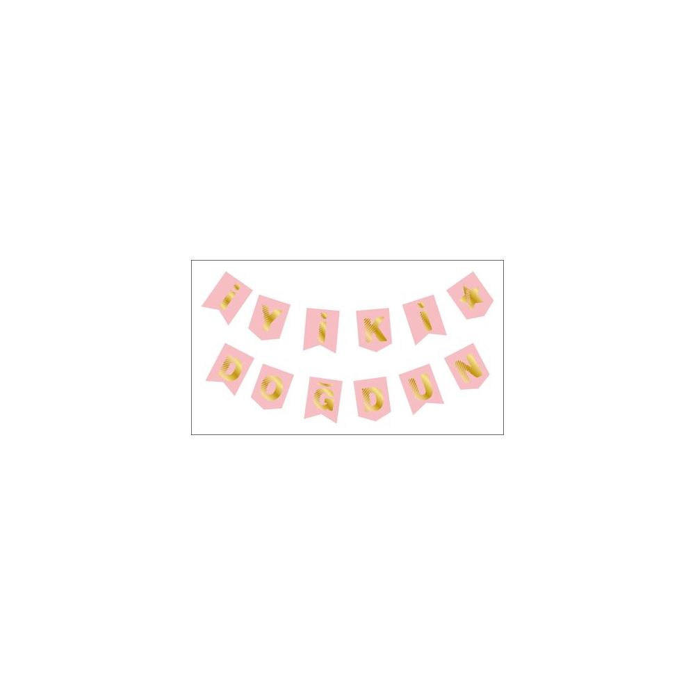 BANNER İYİKİ DOĞDUN MAKARON PEMBE PK:1 KL:600
