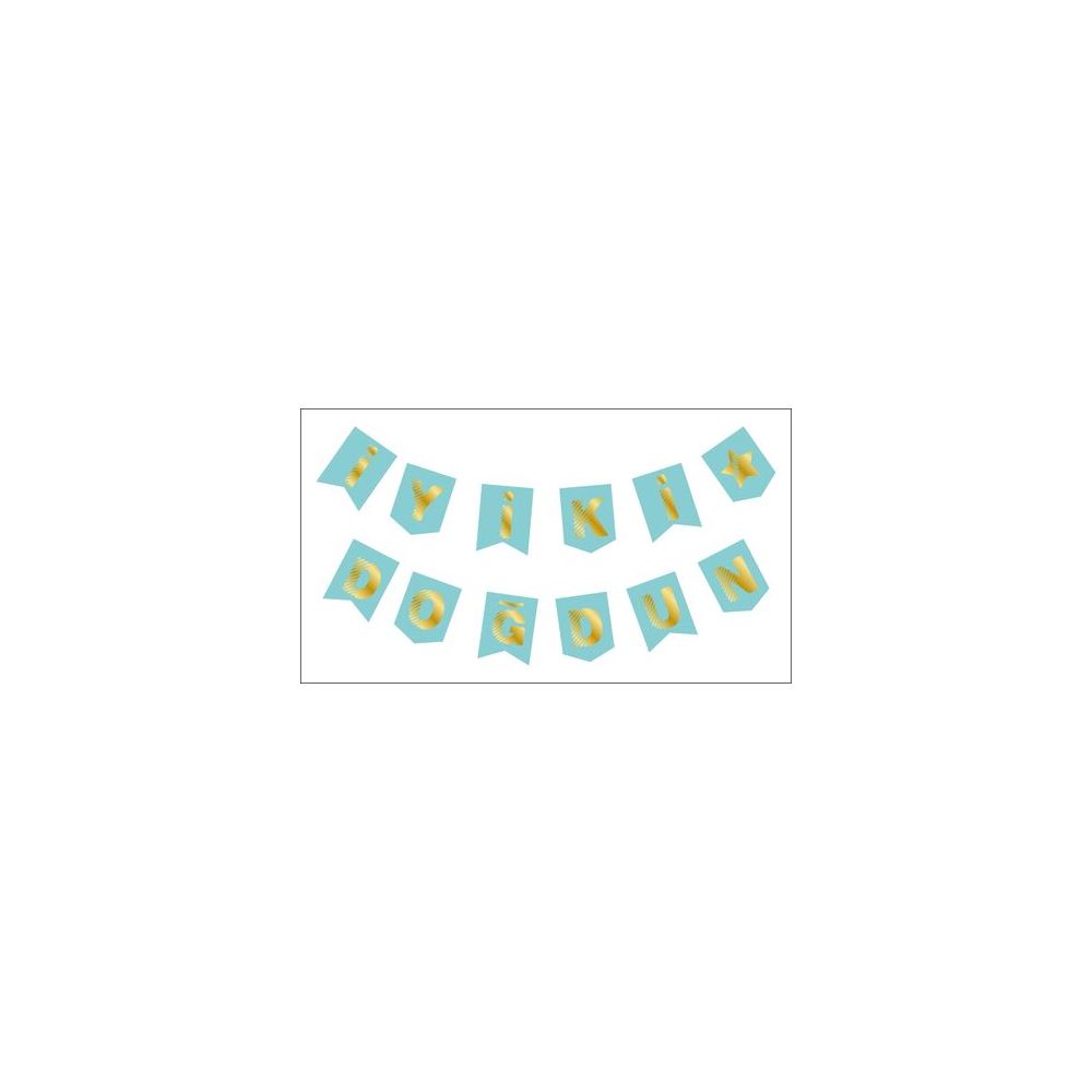 BANNER İYİKİ DOĞDUN MAKARON MAVİ PK:1 KL:600
