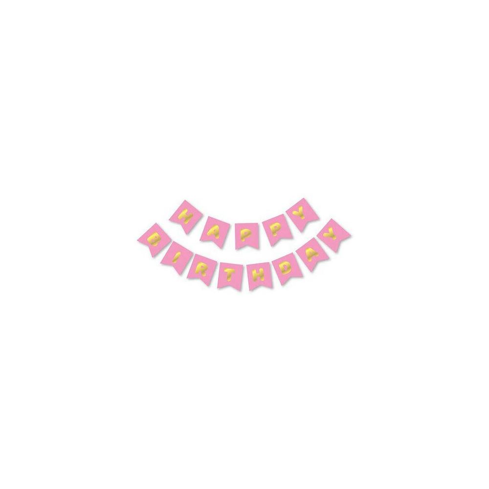 BANNER HAPPY BIRTHDAY SET PEMBE PK:1 KL:300