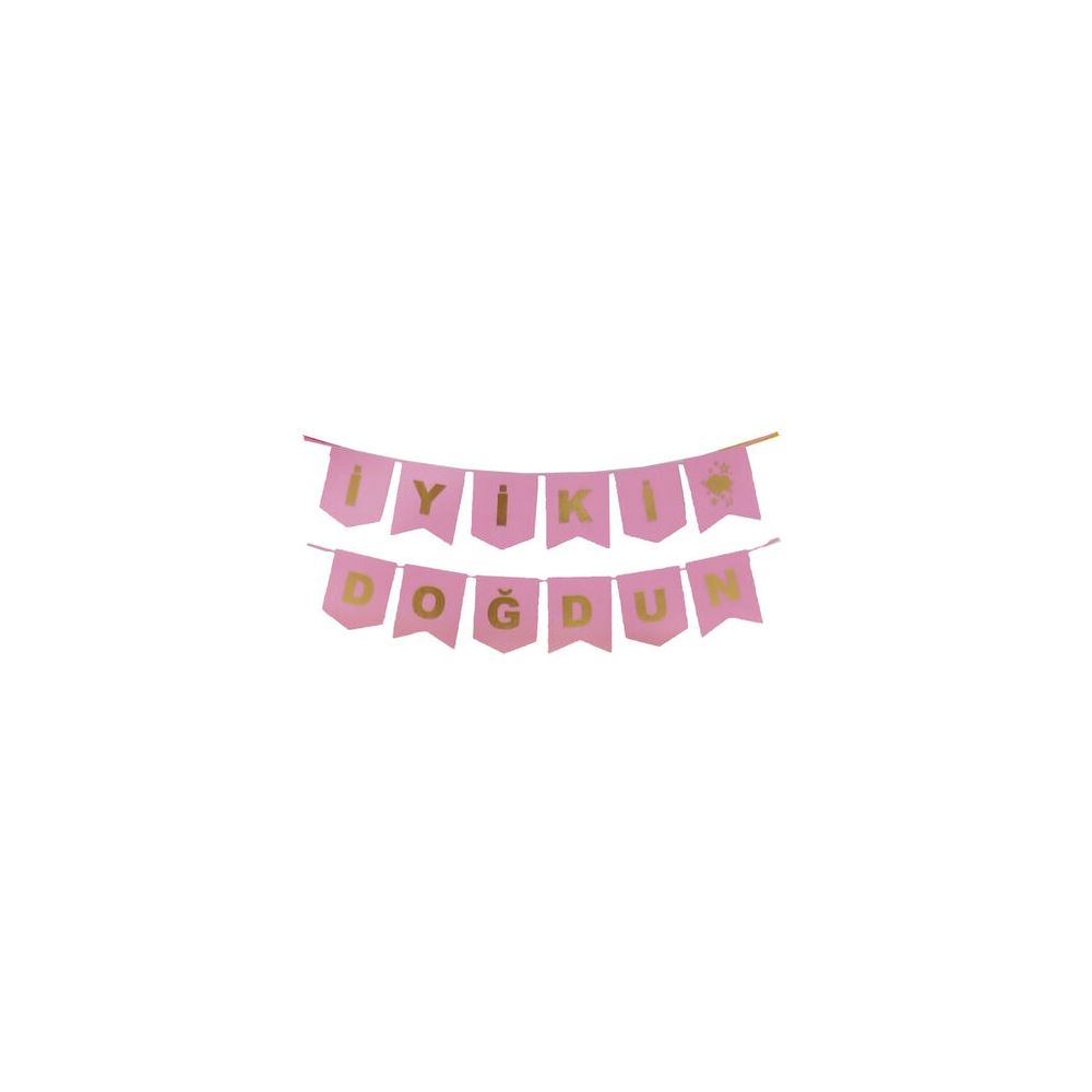 BANNER İYİKİ DOĞDUN SET PEMBE PK:1-KL:300