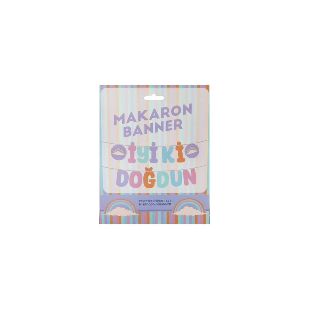 İYİKİ DOĞDUN MAKARON KALİGRAFİ PK:1 KL:300