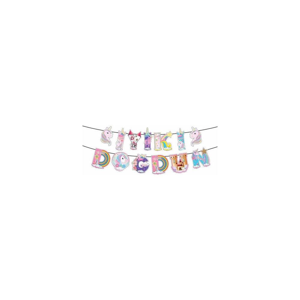 BANNER UNICORN ŞEKLİNDE İYİKİ DOĞDUN PK:1 KL:150