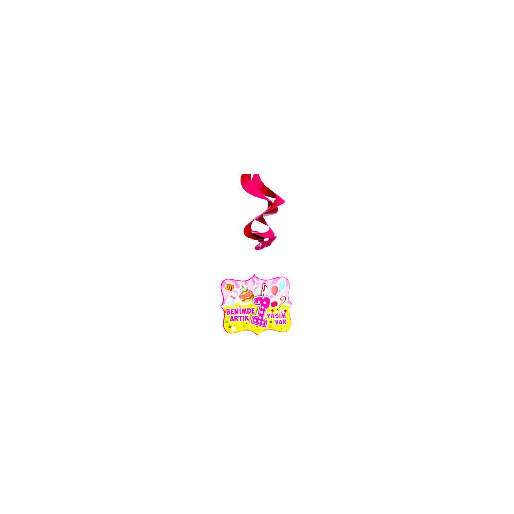 ORTA SÜS ASMALI BENİMDE 1 YAŞIM PEMBE PK:10 KL:300