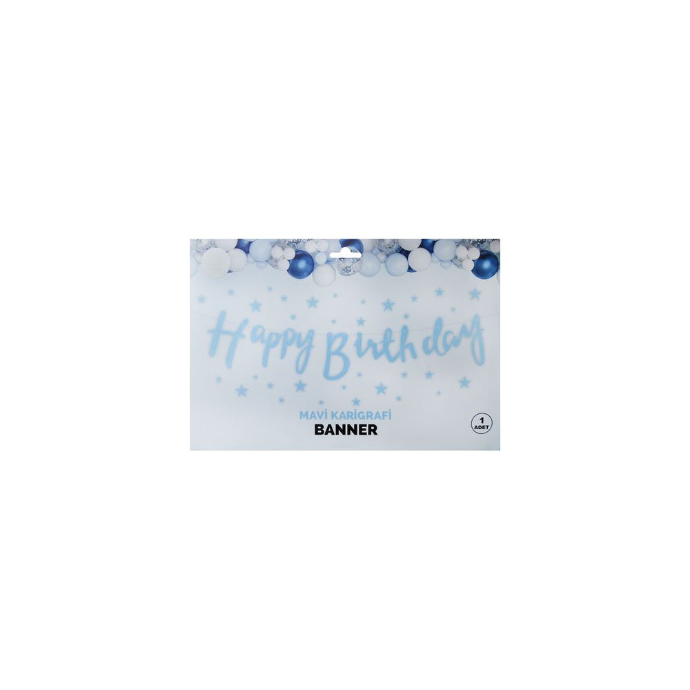 BANNER HAPPY BRITHDAY MAVİ PK:1 KL:300