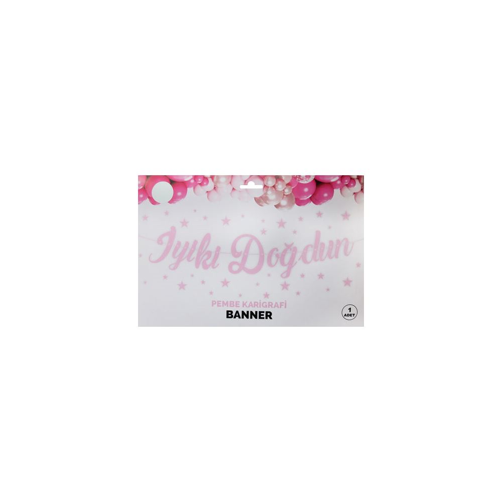 BANNER İYİKİ DOĞDUN PEMBE PK:1 KL:300