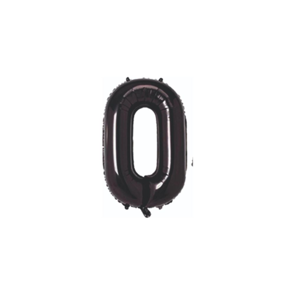 0-  RAKAM SİYAH RENK BALON