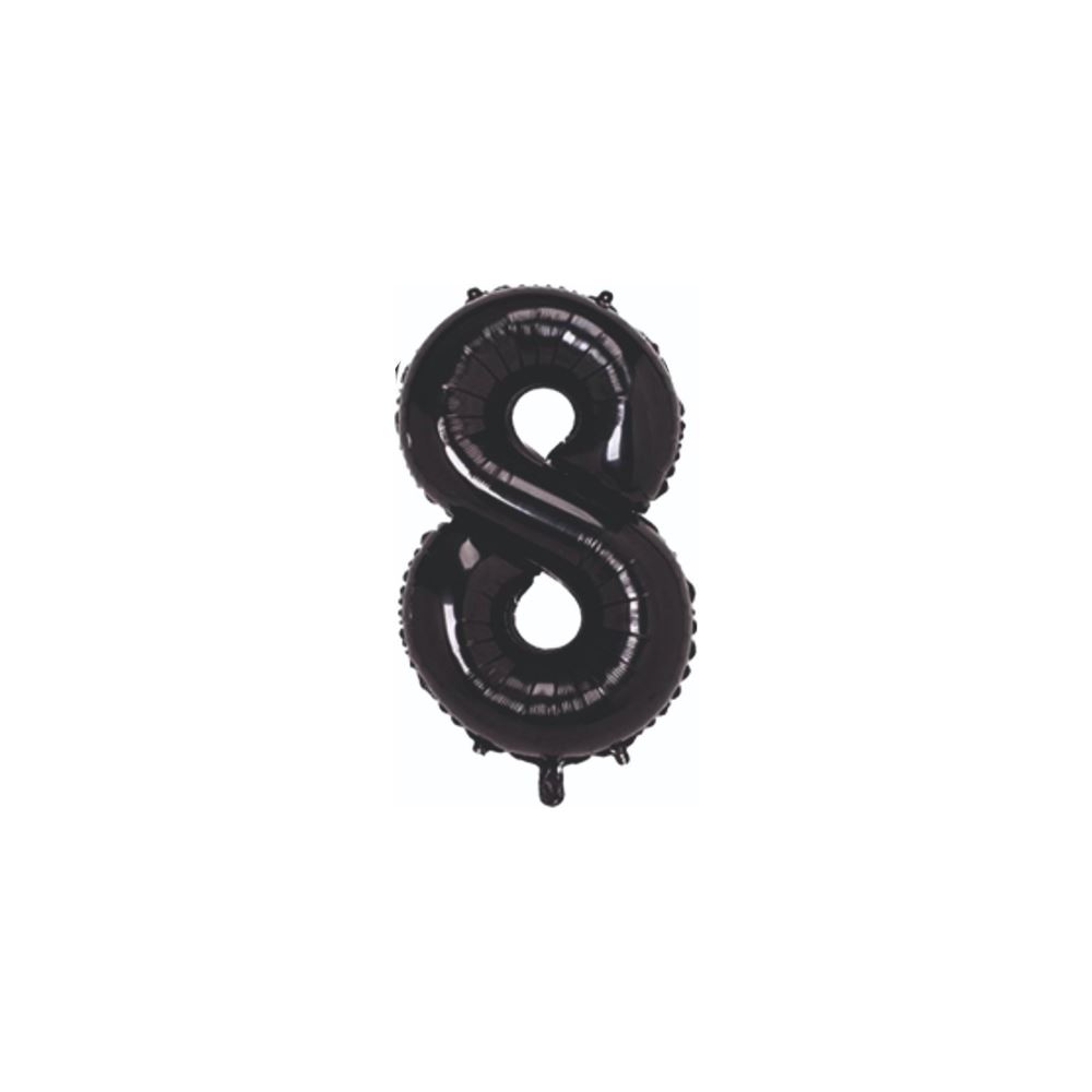 8-  RAKAM SİYAH RENK BALON