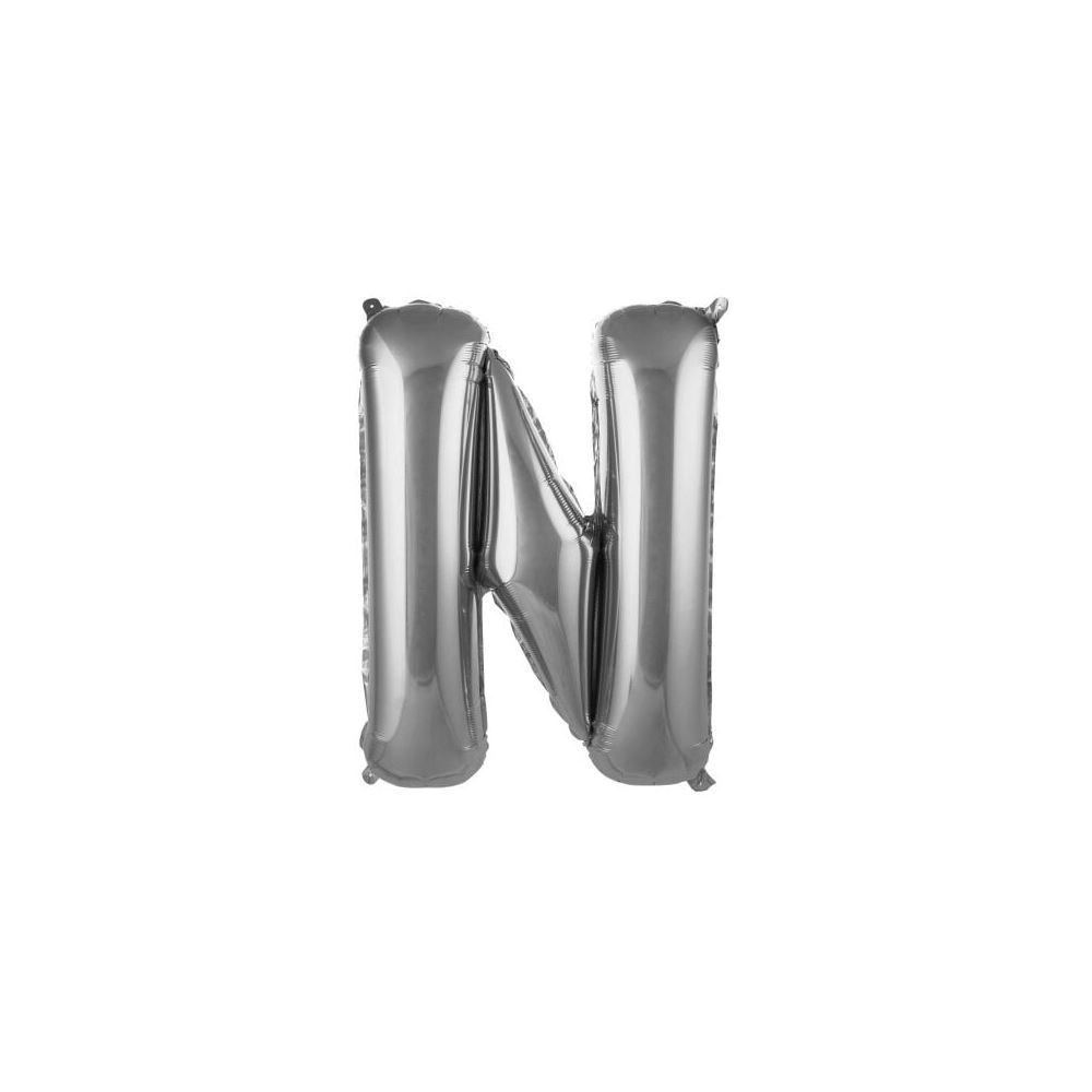 N- HARF GÜMÜŞ RENK BALON 