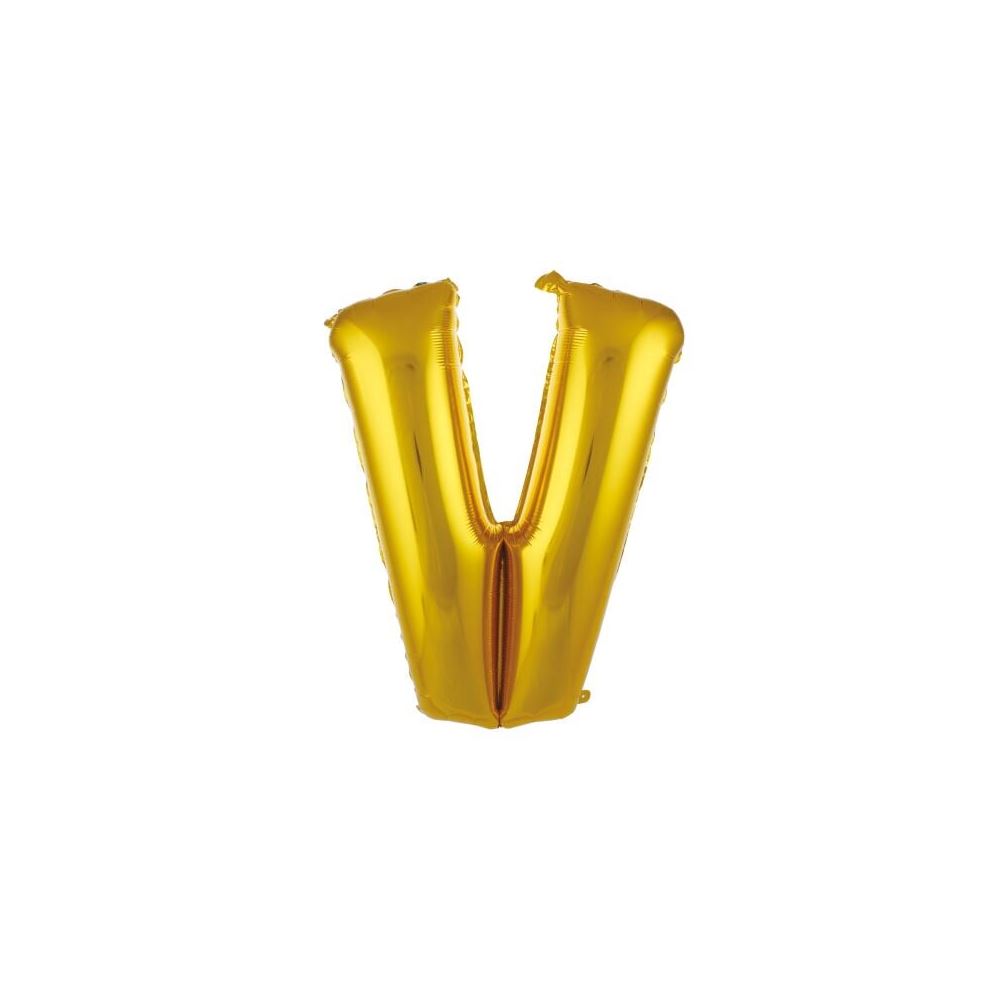 V- HARF GOLD RENK BALON 