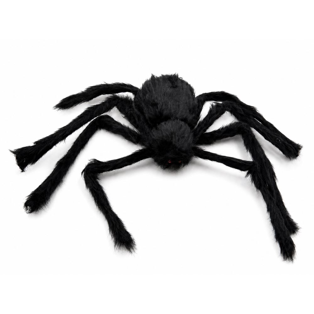 Parti malzemeleri Peluş Siyah Dev Örümcek Halloween Dekoru Cadılar Bayramı Parti Süsü Korku Temalı Örümcek Siyah