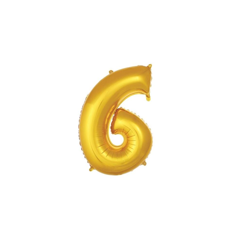 6- RAKAM GOLD RENK BALON 