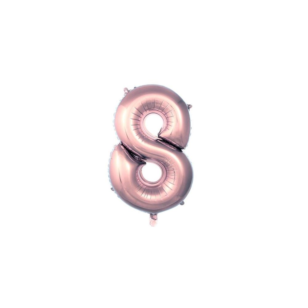 8- RAKAM ROSEGOLD RENK BALON 