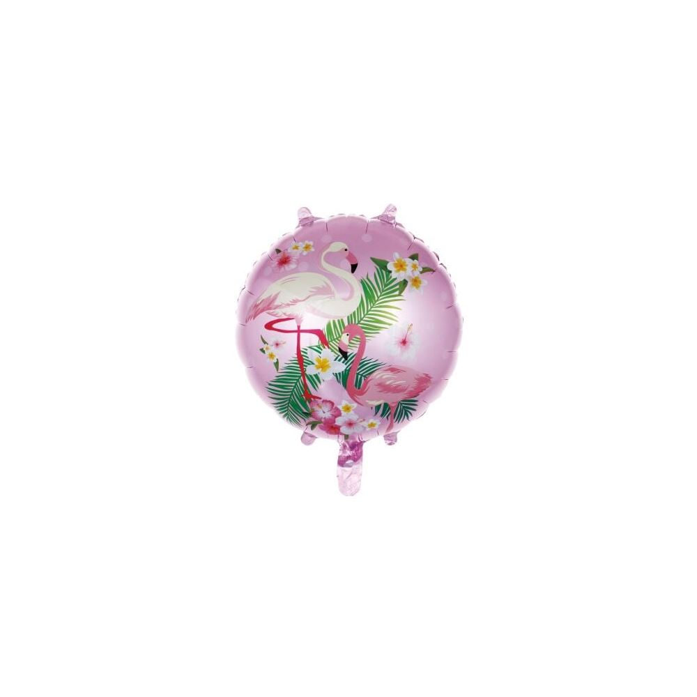 18 İNC YUVARLAK FLAMİNGO PEMBE FOLYO BALON43*43