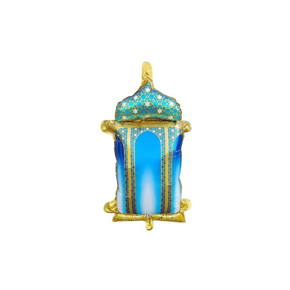 18 İNC RAMAZAN KANDİL FİGÜRLÜ MAVİ FOLYO BALON 59.5*58