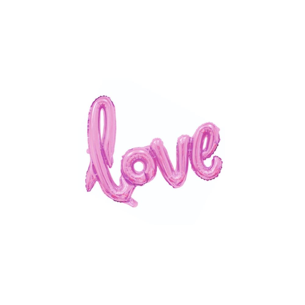 BÜYÜK LOVE PEMBE RENK FOLYO BALON 65*108CM