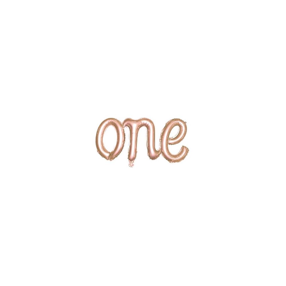 ONE ROSEGOLD FOLYO BALON 50*107