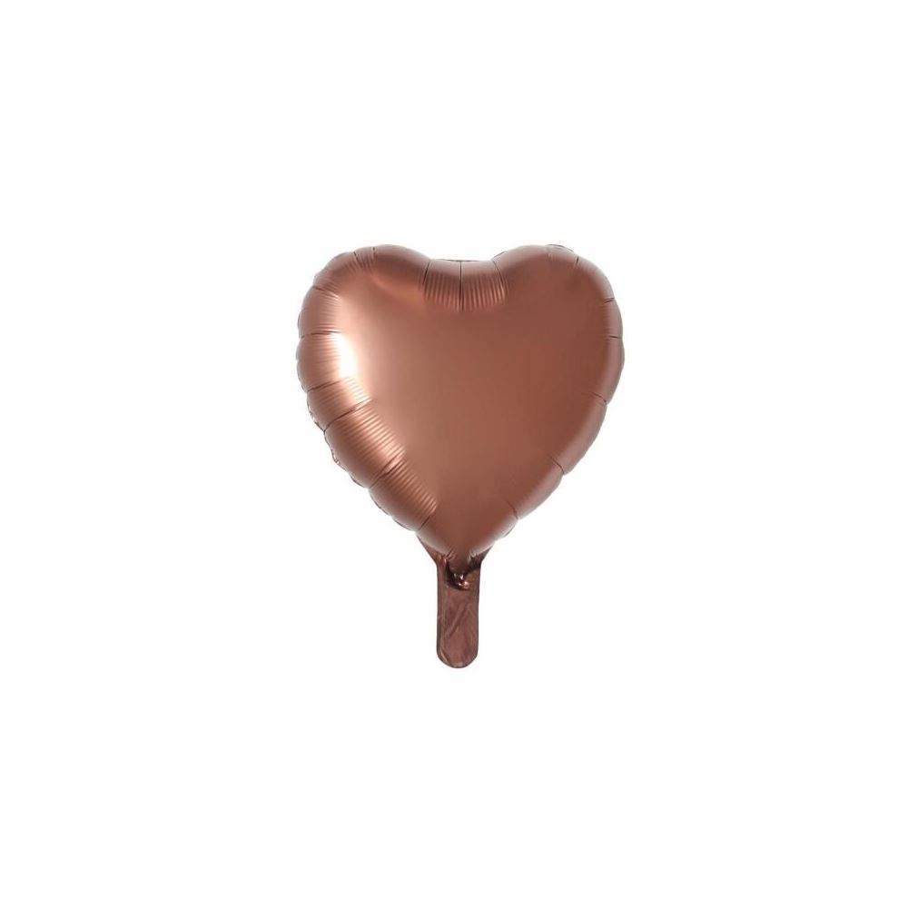 18 İNC KALP KARAMEL RENK FOLYO BALON
