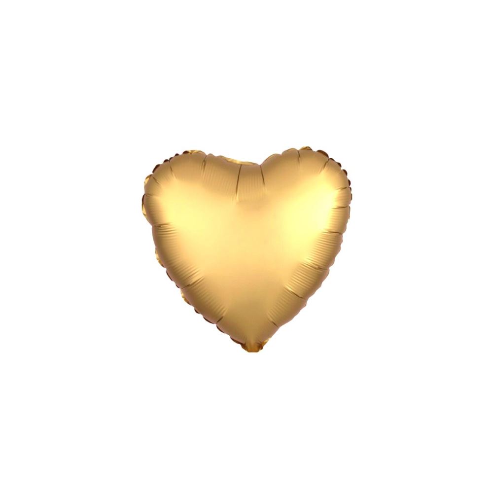 18 İNC KALP GOLD RENK FOLYO BALON