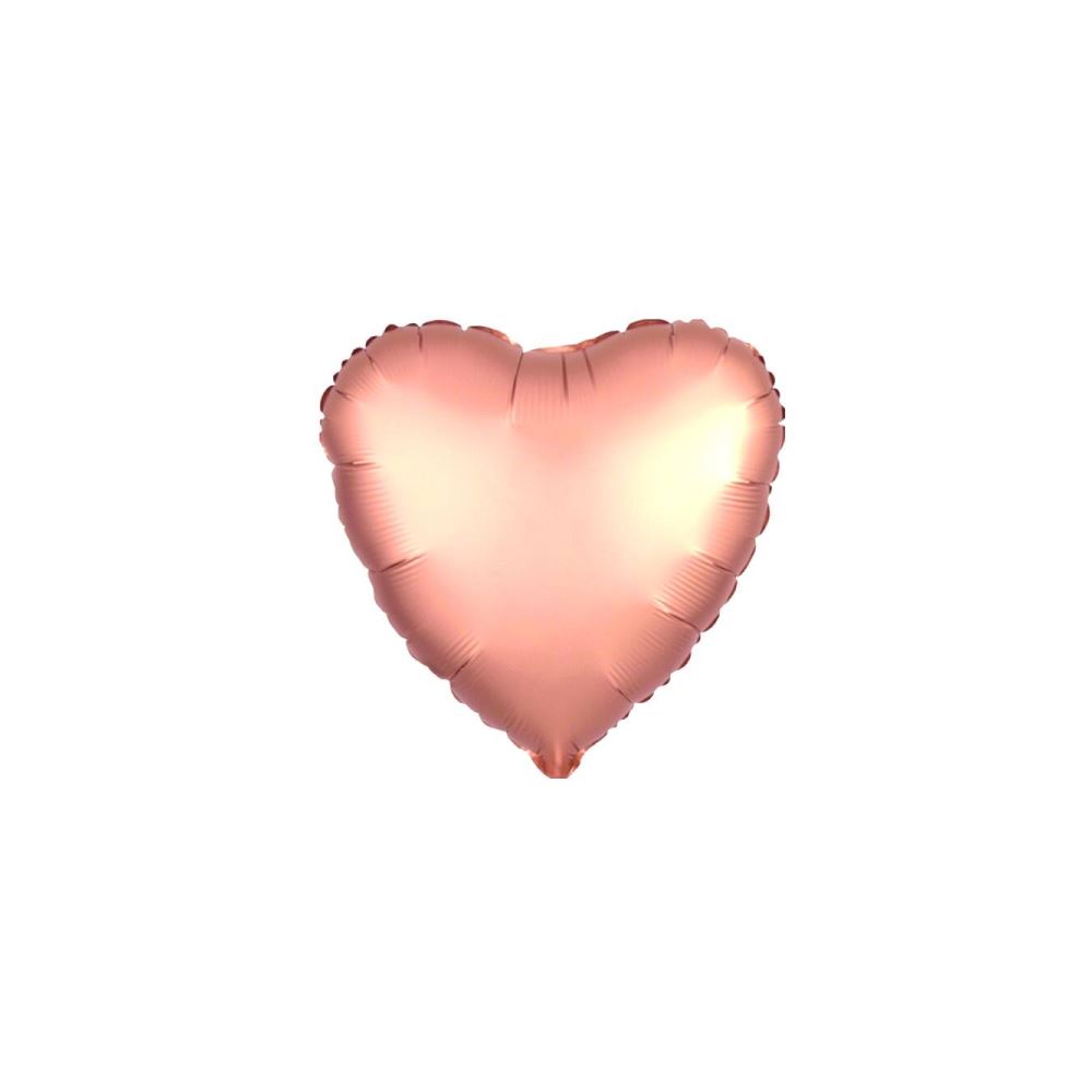 18 İNC KALP ROSE GOLD RENK FOLYO BALON