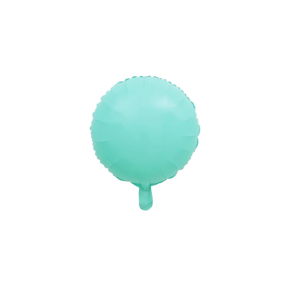 18 İNC YUVARLAK MAKARON TURKUAZ FOLYO BALON 43*43