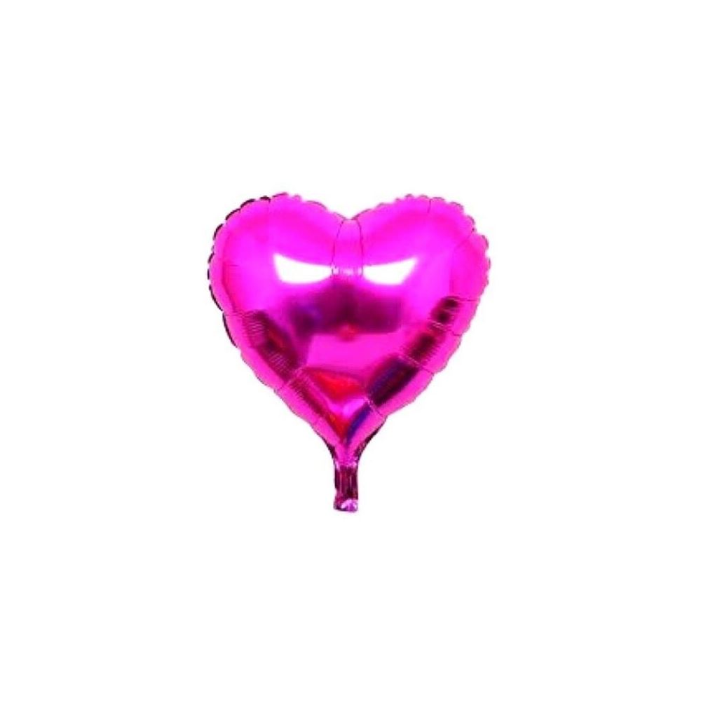 18 İNC KALP FUŞYA RENK FOLYO BALON