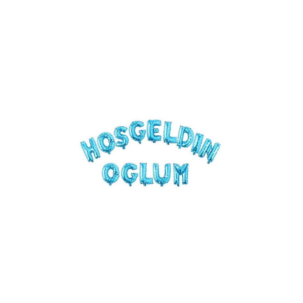 HOŞGELDİN OĞLUM MAVİ SET BALON