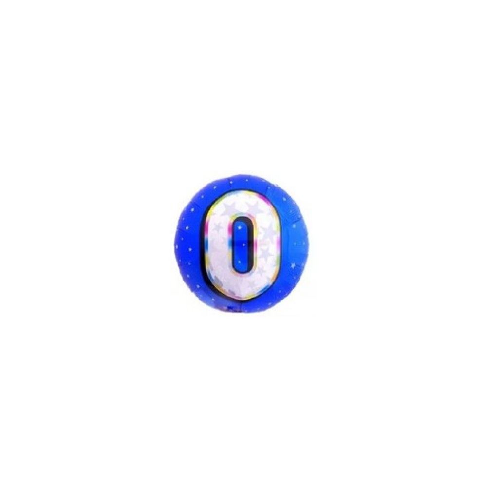 0- RAKAM 18 İNC SİMLİ MAVİ BALON