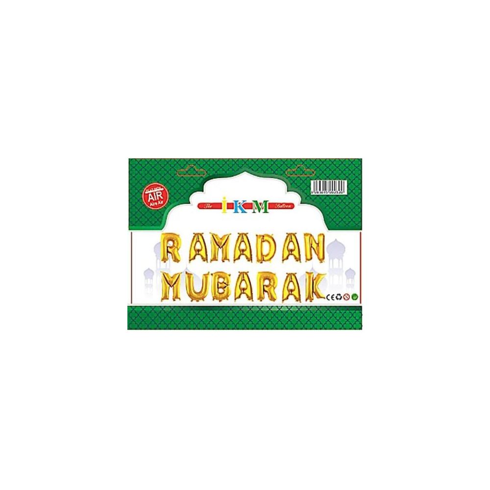 RAMADAN MUBARAK GOLD SET BALON