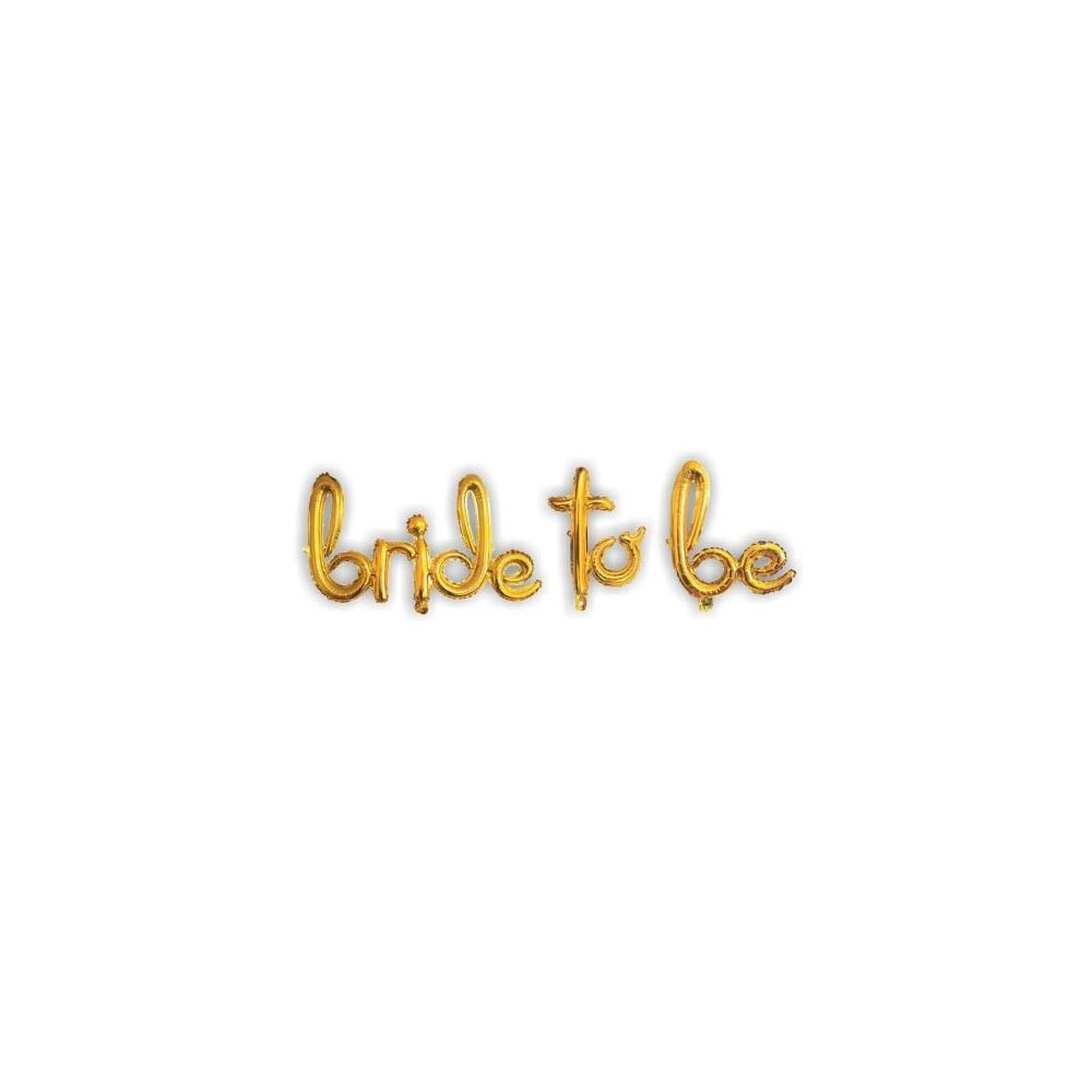 EL YAZILI BRİDE TO BE GOLD SET BALON
