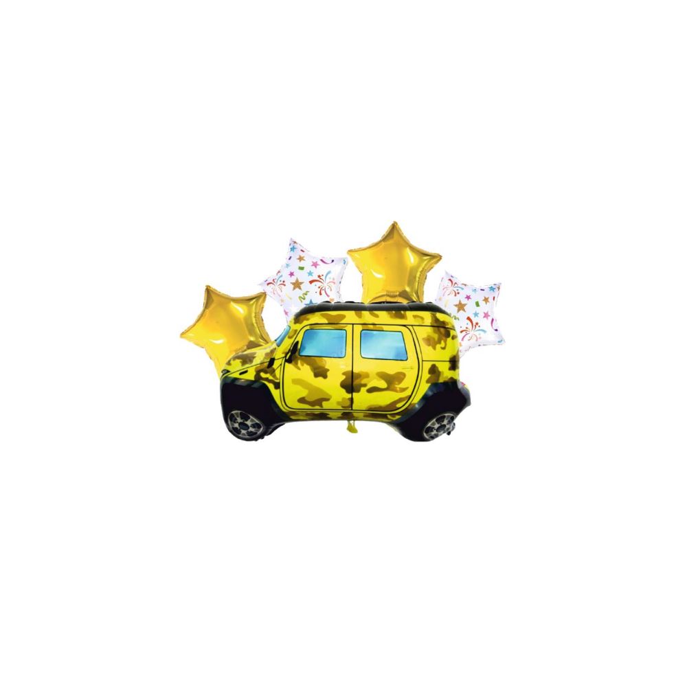 SARI JEEP 5Lİ FOLYO SET BALON