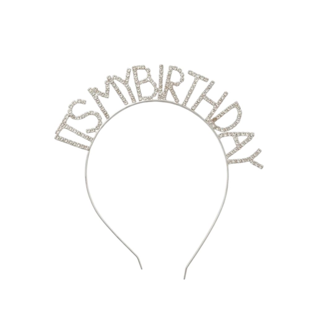 TAŞLI TAÇ İTS MY BİRTHDAY GÜMÜŞ