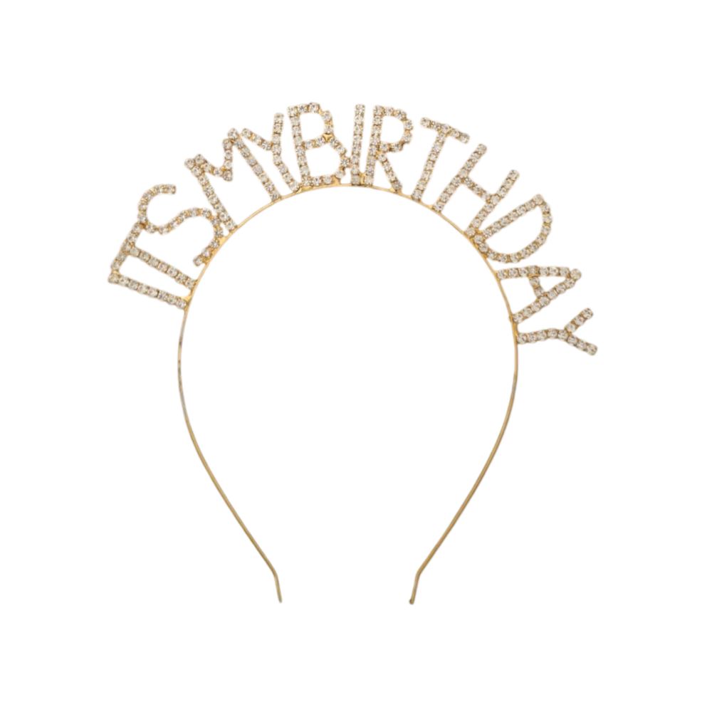 TAŞLI TAÇ İTS MY BİRTHDAY GOLD