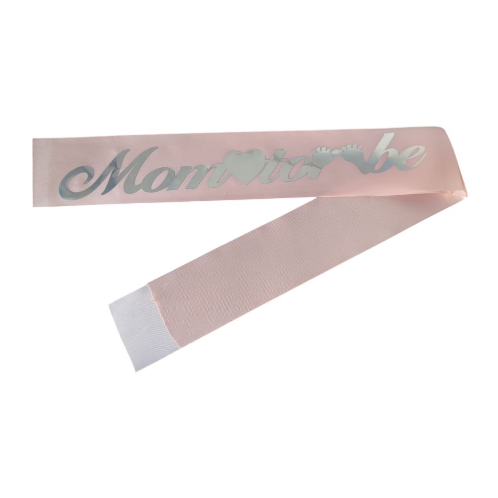 KUMAŞ KUŞAK MOM TOBE PEMBE GÜMÜŞ