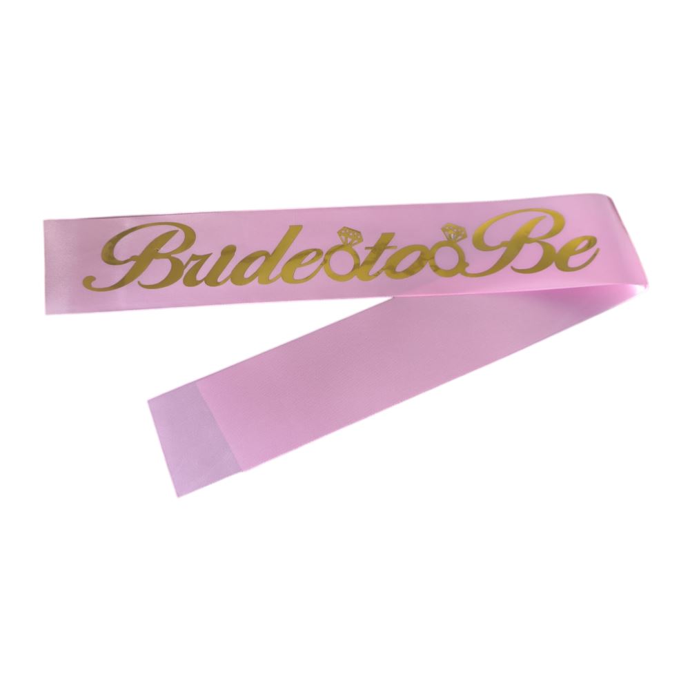 KUMAŞ KUŞAK BRİDE TOBE ŞEKER PEMBE GOLD