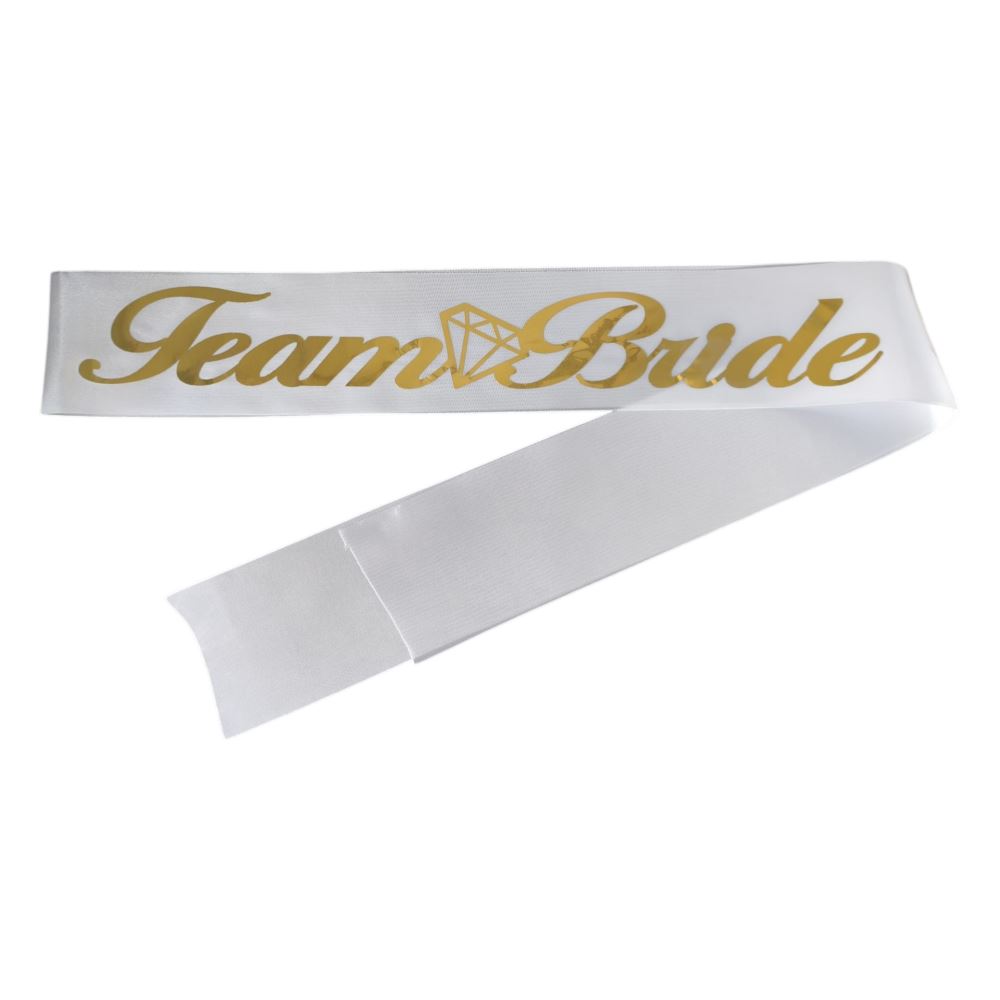 TEAM BRİDE KUMAŞ KUŞAK BEYAZ GOLD