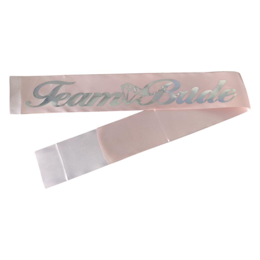 TEAM BRİDE KUMAŞ KUŞAK PEMBE GÜMÜŞ